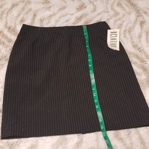 Devotion junior black sparkle business casual mini skirt